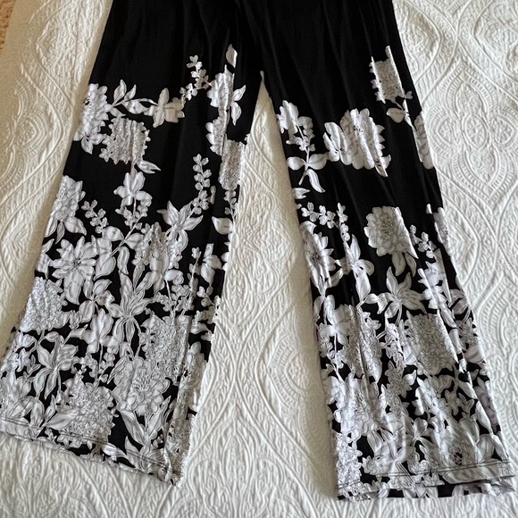 INC Floral-Print Wide-Leg Pants - Picture 3 of 4